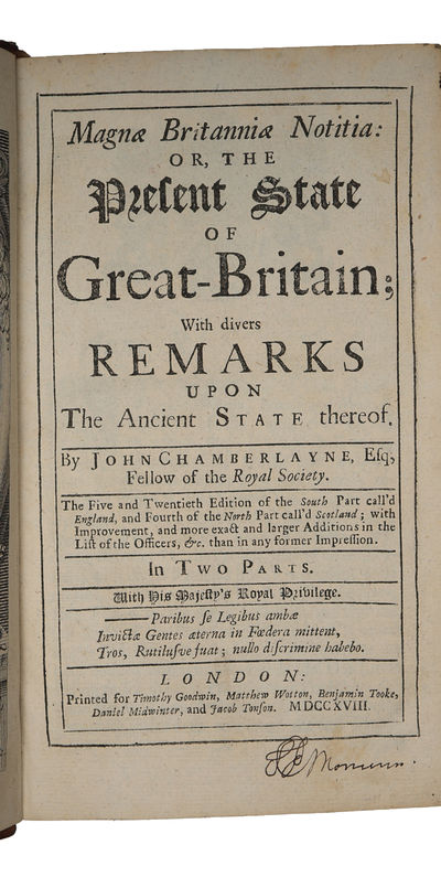 Magna Britannia Notitia or The Present State of Great Britain with Diverse Remarks Upon The Ancient State Thereof (+) A Description of Scotland (+) A General List or Catalogue of All the Offices & Officers in South Britain or England, in North Britain. (photo 2)