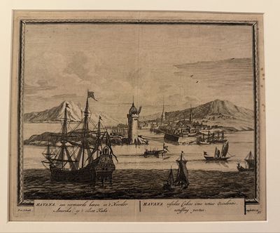 Havana een vermaerde haven in't Noorder Amerika, op't eilant Kuba / Havana insulae Cubae imo totus Occidentis, notiffimg portus