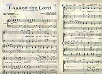 I Asked the Lord JL 1589 SATB