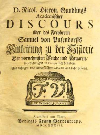 Gundlings academischer Discours über des…