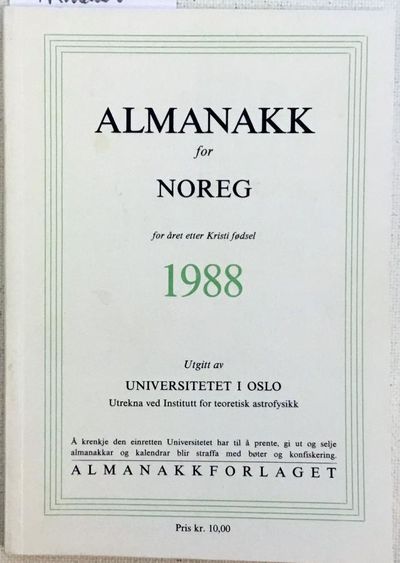 For året etter Kristi Fødsel 1988. Utrekna ved…