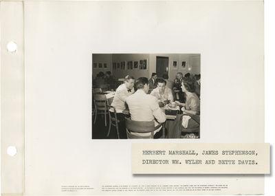 The Letter (Original keybook photograph from the set of the 1940 film)