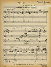 Ballade for Violoncello and Piano. [Score and violoncello part]