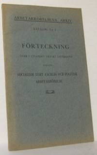 Förteckning över i utlandet tryckt litteratur…