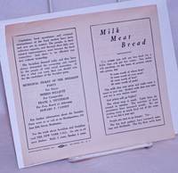 Milk meat bread by Socialist Party, USA - 1932