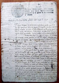 Eighteenth Century Hand Written Document From Peru