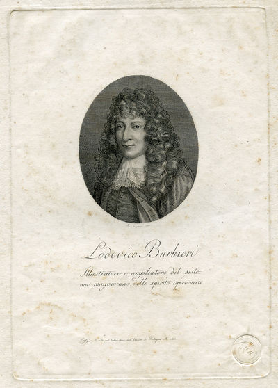 Illustratore e ampliatore del siste ma mayowiano dello spirito igneo-aereo. Engraved Portrait by A. Gajani