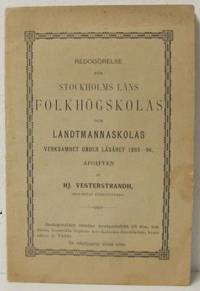 Redogörelse för Stockholms läns folkhögskolas…
