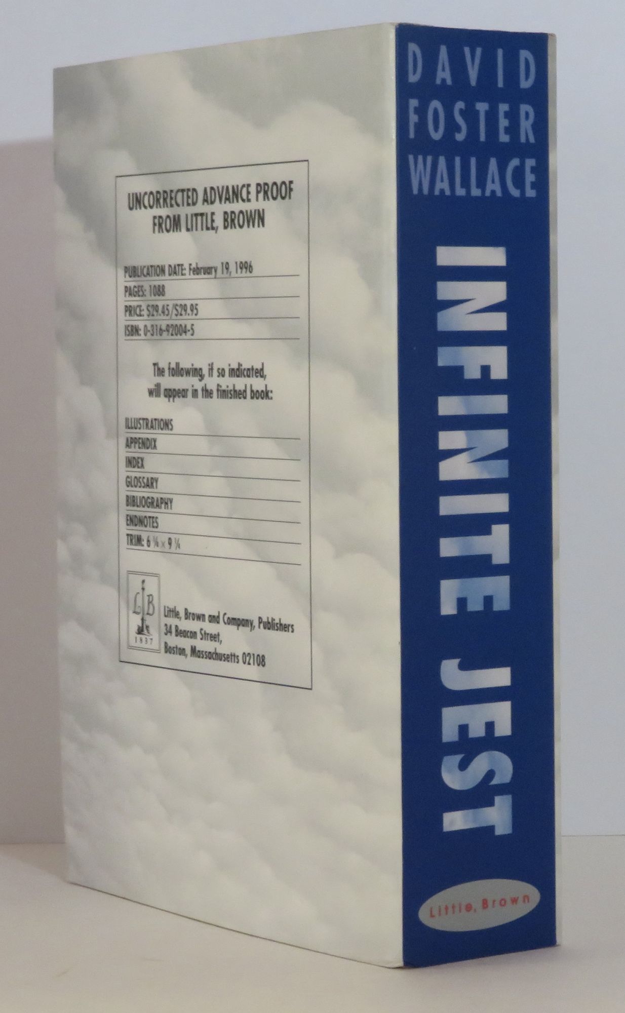 INFINITE JEST by Wallace, David Foster | Softcover | 1996 INFINITE JEST by Wallace, David Foster | Softcover | 1996