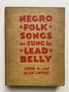 Negro Folk Songs as Sung by Lead Belly