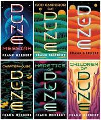 Complete Dune Series Set 1-6 Books Set Dune, Dune Messiah, Children of Dune, God Emperor of Dune,...