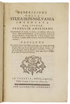Descrizione della Stufa di Pensilvania dal Signor Franklin Americano, introducendo la quale in Italia…