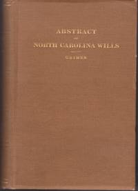 Abstract of North Carolina Wills