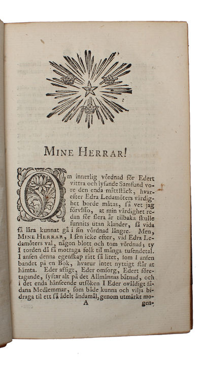 Inträdes-tal, om Stockholm för 200 år sen, och Stockholm nu för tiden, i anseende til handel, och vetenskaper, särdeles den medicinska: hållit för kongl. Vet. academien d. 20 aug. 1758, och efteråt med anmärkningar tilökt. (photo 3)
