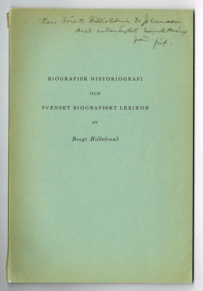 Biografisk historiografi och Svenskt biografiskt…