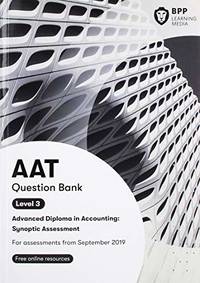 AAT Advanced Diploma in Accounting Level 3 Synoptic Assessment: Question Bank
