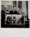 (Sherlock Holmes) REX STOUT, CHARLES COLLINGWOOD, EDGAR SMITH (ca. 1955) Photo
