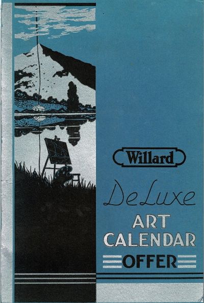Willard deluxe art wall calendar offer