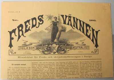 Fredsvännen. Månadsblad för freds- och…
