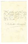 Autograph quotation signed, undated