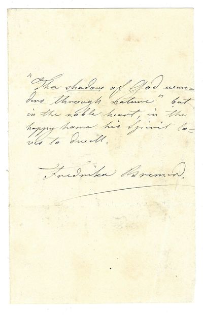 Autograph quotation signed, undated