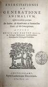 Exercitationes de generatione animalium..