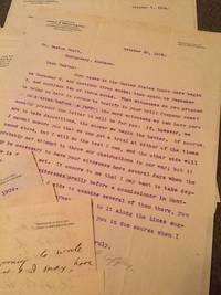 1903 ORIGINAL ARCHIVE OF TYPED AND MANUSCRIPT LETTERS [17] WRITTEN BY A NATIVE SON OF ALABAMA,...