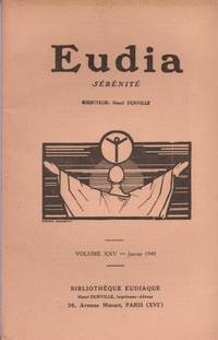 EUDIA volume XXV - Janvier 1940 by Durville  Rivasson  Osmont - 1940