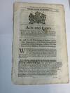 An Act for the Preventing of Persons under age, Apprentices or Servants, being Transferred out of the Province, without the Consent of their Masters, Parents or Guardians