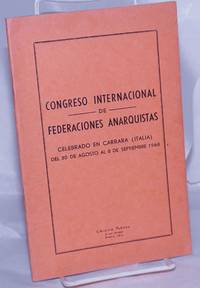 image of Congreso Internacional de Federaciones Anarquistas. Celebrado en Carrara (Italia) del 30 de Agosto al 8 de Septiembre 1968