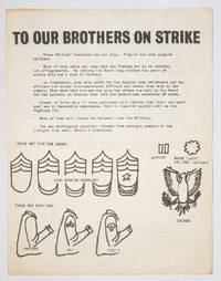 To our brothers on strike / To our cousins in the army, what can you do? [handbill]