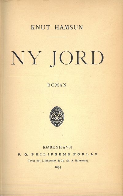 Ny jord. Roman.