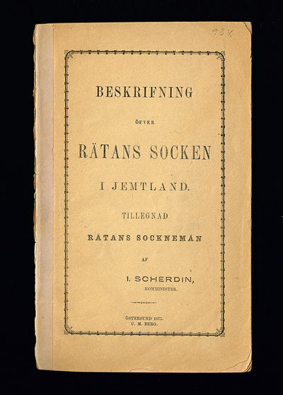 Beskrifning öfver Rätans socken i Jemtland.…