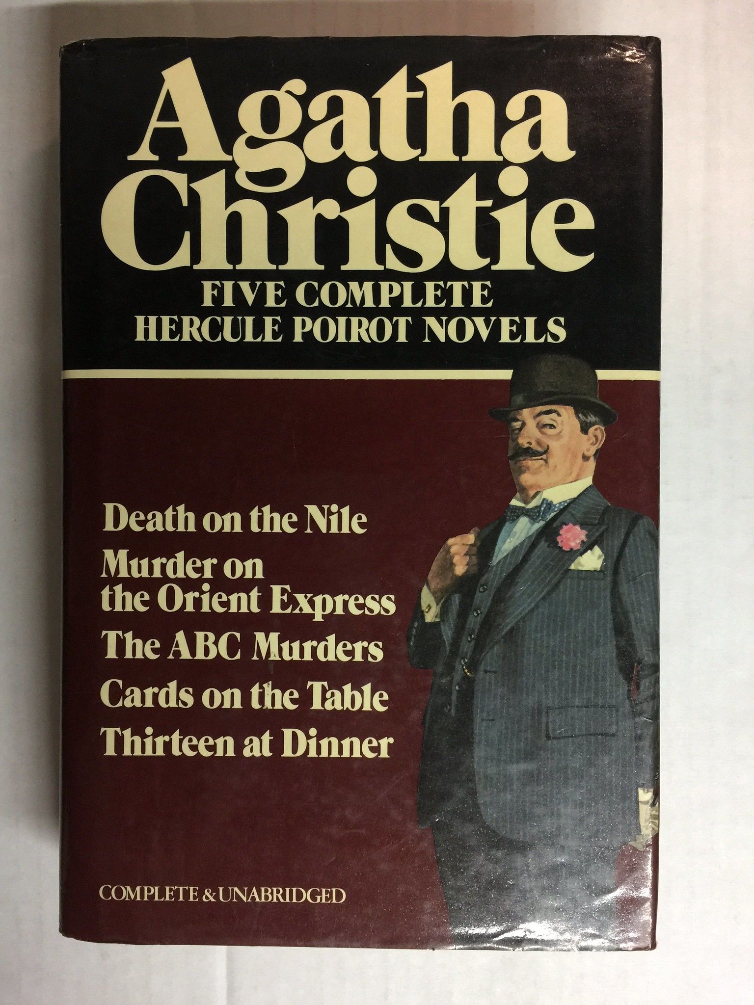 Five Complete Hercule Poirot Novels Thirteen At Dinner Murder On The Orient Express The Abc Murders Cards On Hellip By Agatha Christie Hardcover 1980 01 01 From North Coast Trading Post Sku 165x1pkpq31w