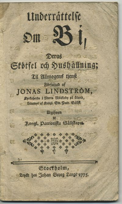 Underrättelse om bi, deras skötsel och…