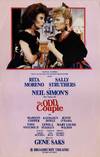 ODD COUPLE, THE (1985) Theatre window card LA