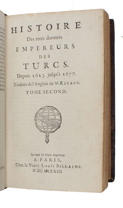 Histoire des trois derniers empereurs des Turcs depuis 1623 jusqu'a 1677. 4 parts. (photo 3)