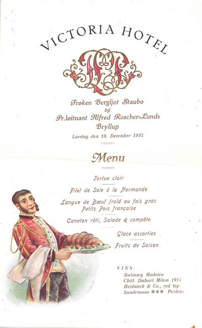 Victoria Hotel. Frøken Bergljot Staubo og…