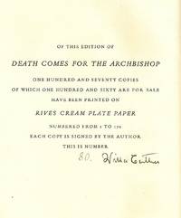 cover of DEATH COMES FOR THE ARCHBISHOP