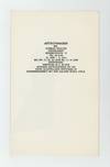 Exhibition flyer: Artschwager Bei Konrad Fischer (18 June-9 July [1968])