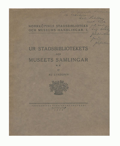 Ur stadsbibliotekets och museets samlingar. I.