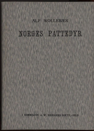 Norges pattedyr. Utgitt på foranstaltning av…