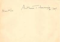 image of Fine signature, 'Arthur T. Harris M. RAF' and date (Sir Arthur T., 1892-1984, Marshal of the RAF, 'Bomber' Harris)