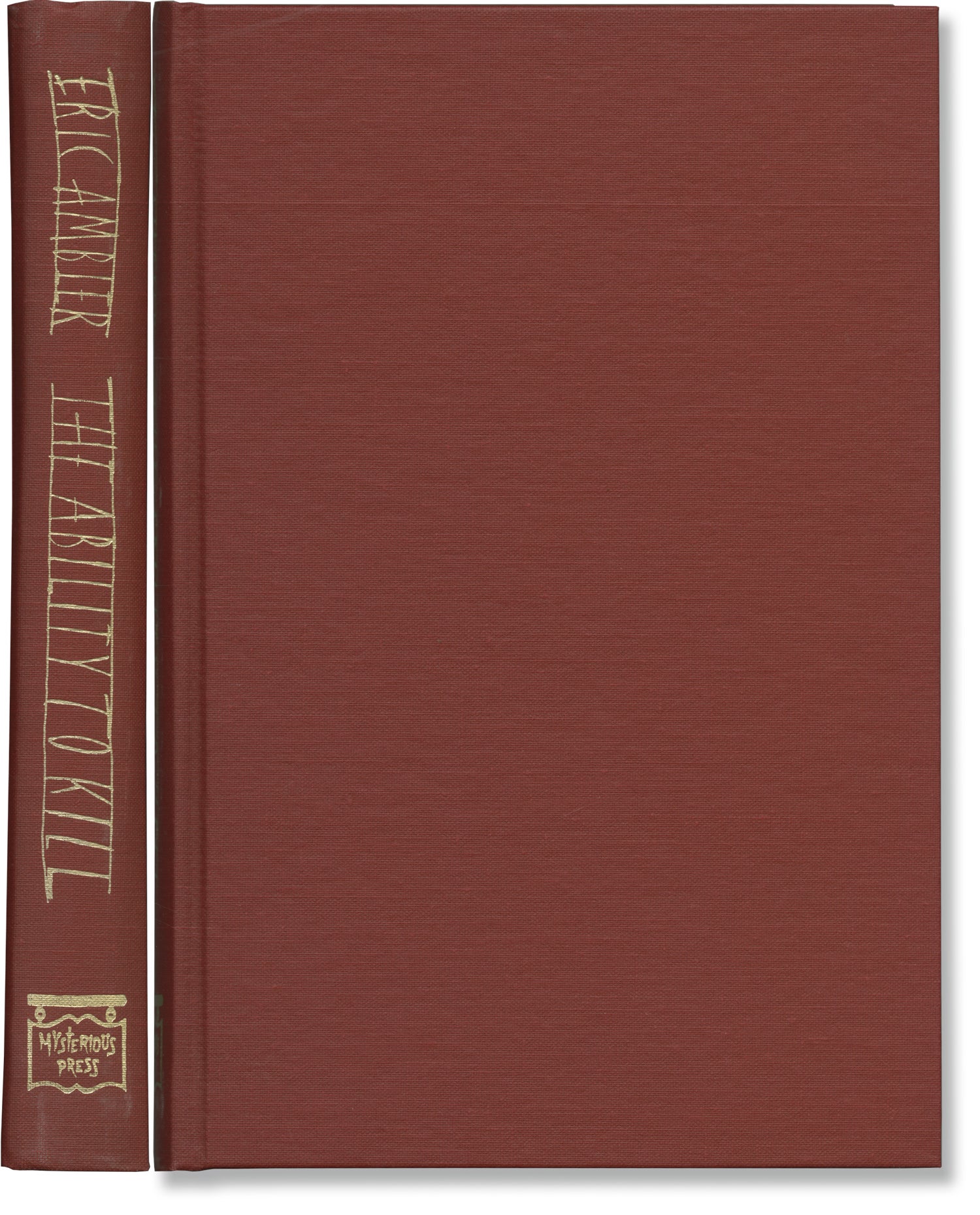 Ability to Kill (Limited Edition, one of 26 lettered copies signed by the author)