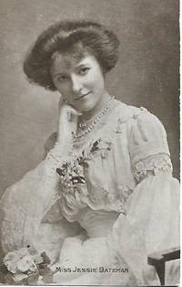 image of Miss Jessie Batemen -Edwardian Era Stage Actress-Postcard1910