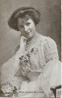 Miss Jessie Batemen -Edwardian Era Stage Actress-Postcard1910 by Davidson Bros. Enamelette Series - ca 1910s - 20s