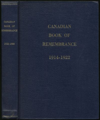 Canadian Book of Remembrance 1914-1922