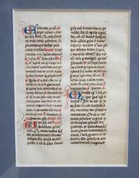 image of A Leaf from a Medieval Manuscript Breviary