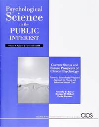 cover of Psychological Science In the Public Interest (Vol 9 Number 2, November 2008)