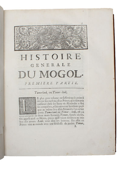 Histoire generale de l'empire du Mogol depuis sa fondation jusqua present sur les mémoires portugais de m. Manouchi, venitien. - [ON THE MONGOL EMPIRE] (photo 4)